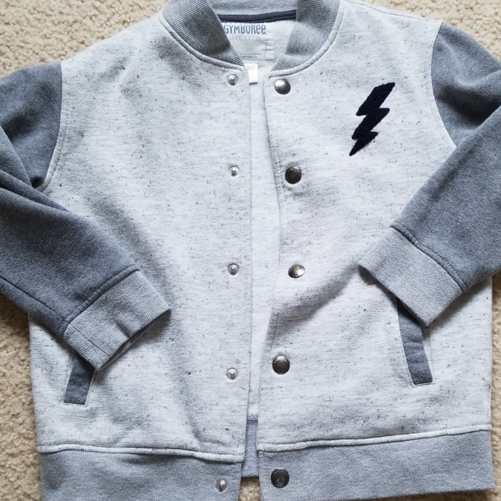 Gray Gymboree Kids Sweatshirt with Lightning Bolt